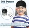 4E's Novelty Old Man Costume Kit for Kids & Adults, Includes Hat with Wig, Glasses, Stick-on Mustache & Eyebrows - 100th Day of School Costume for Boys